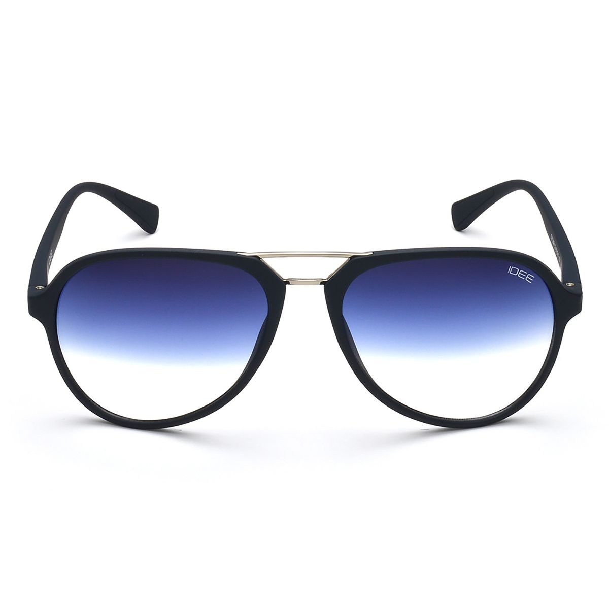 IDEE Men’s UV Protected Blue Alloy Metal Pilot sunglass