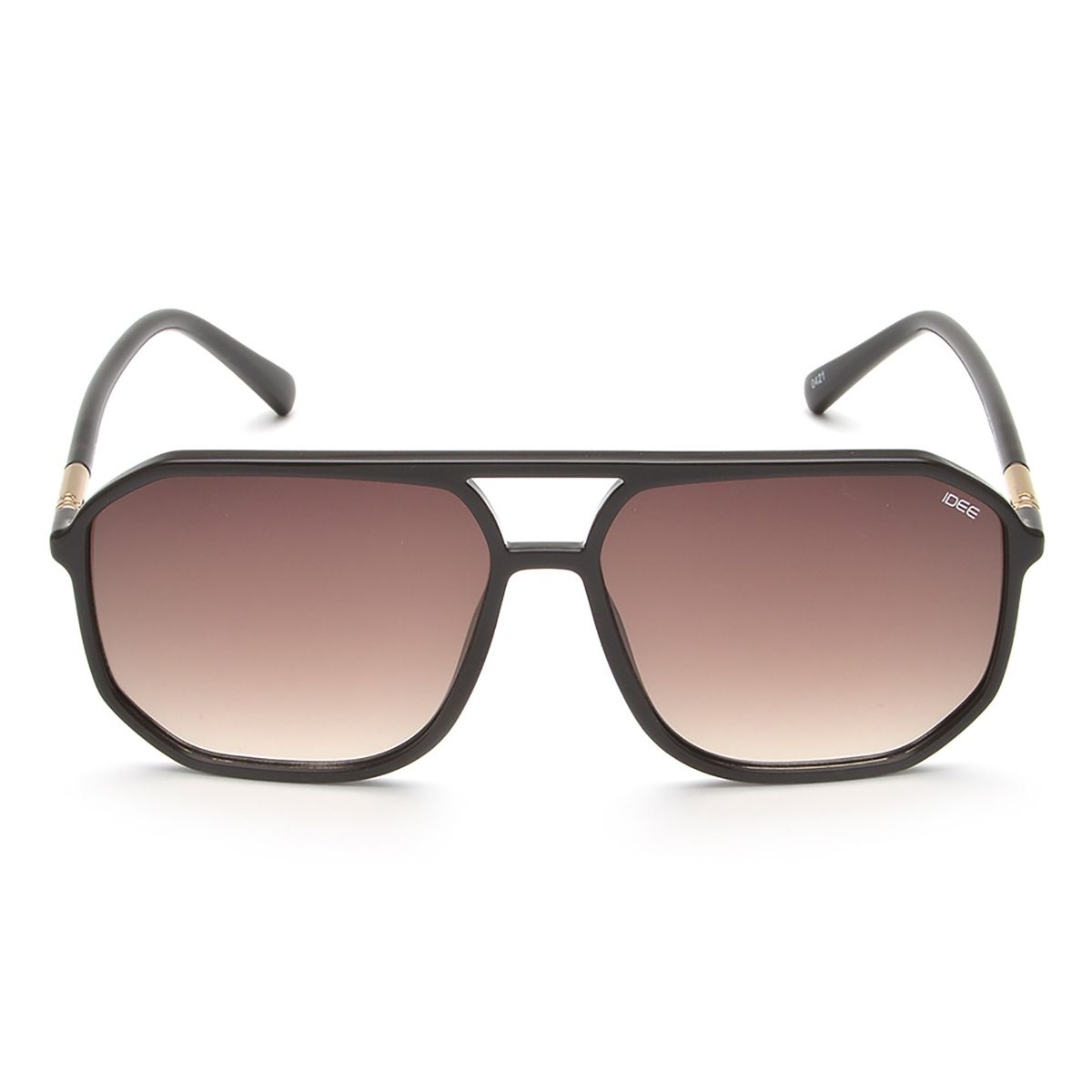 Equal Brown Gradient Color Sunglasses Square Shape Full Rim Black Frame (Brown) At Nykaa, Best Beauty Products Online