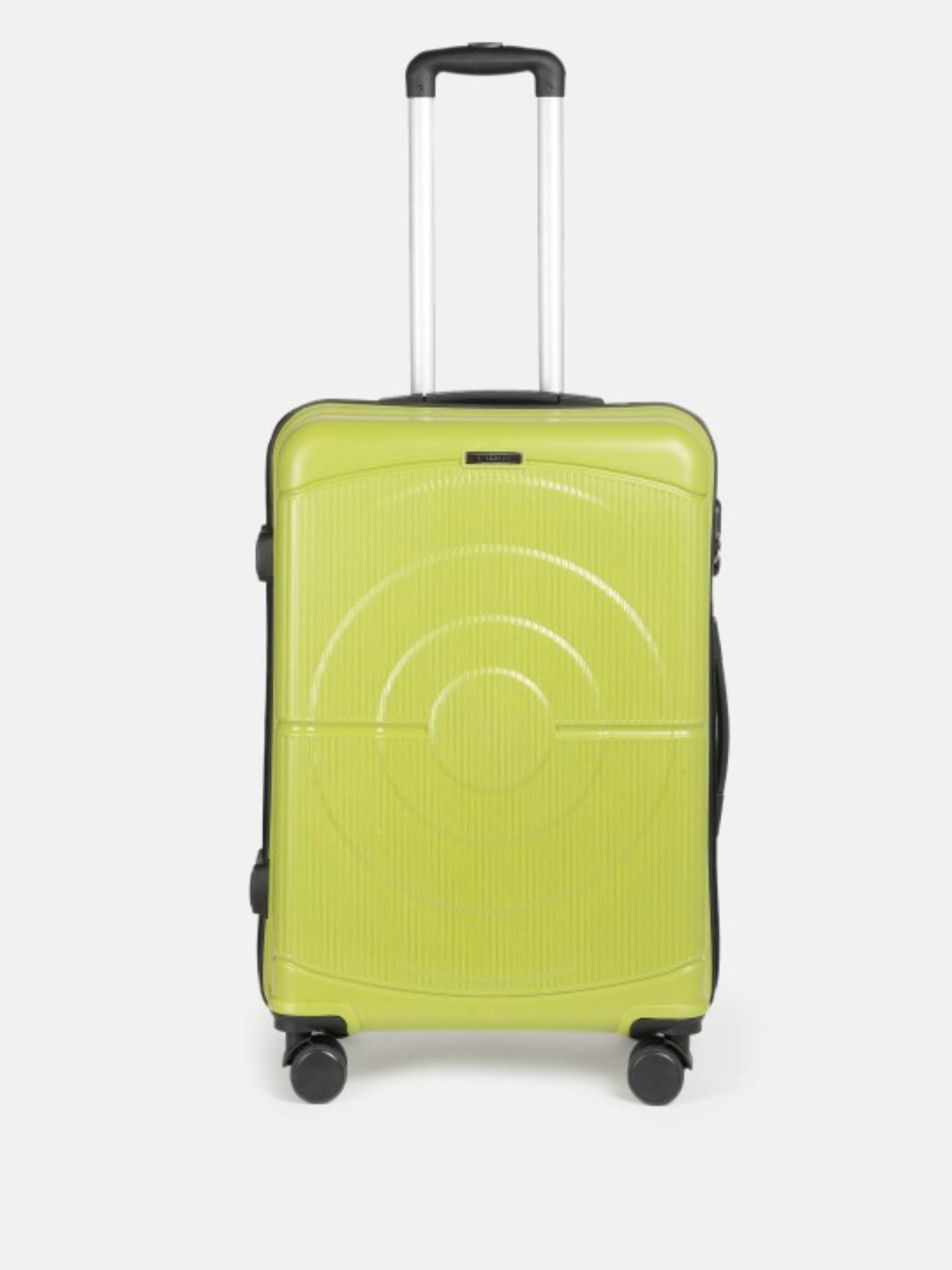 Teakwood Unisex Hard Shell, Polypropylene Suitcase,360 Spinner Wheels,Trolley Bag (M)