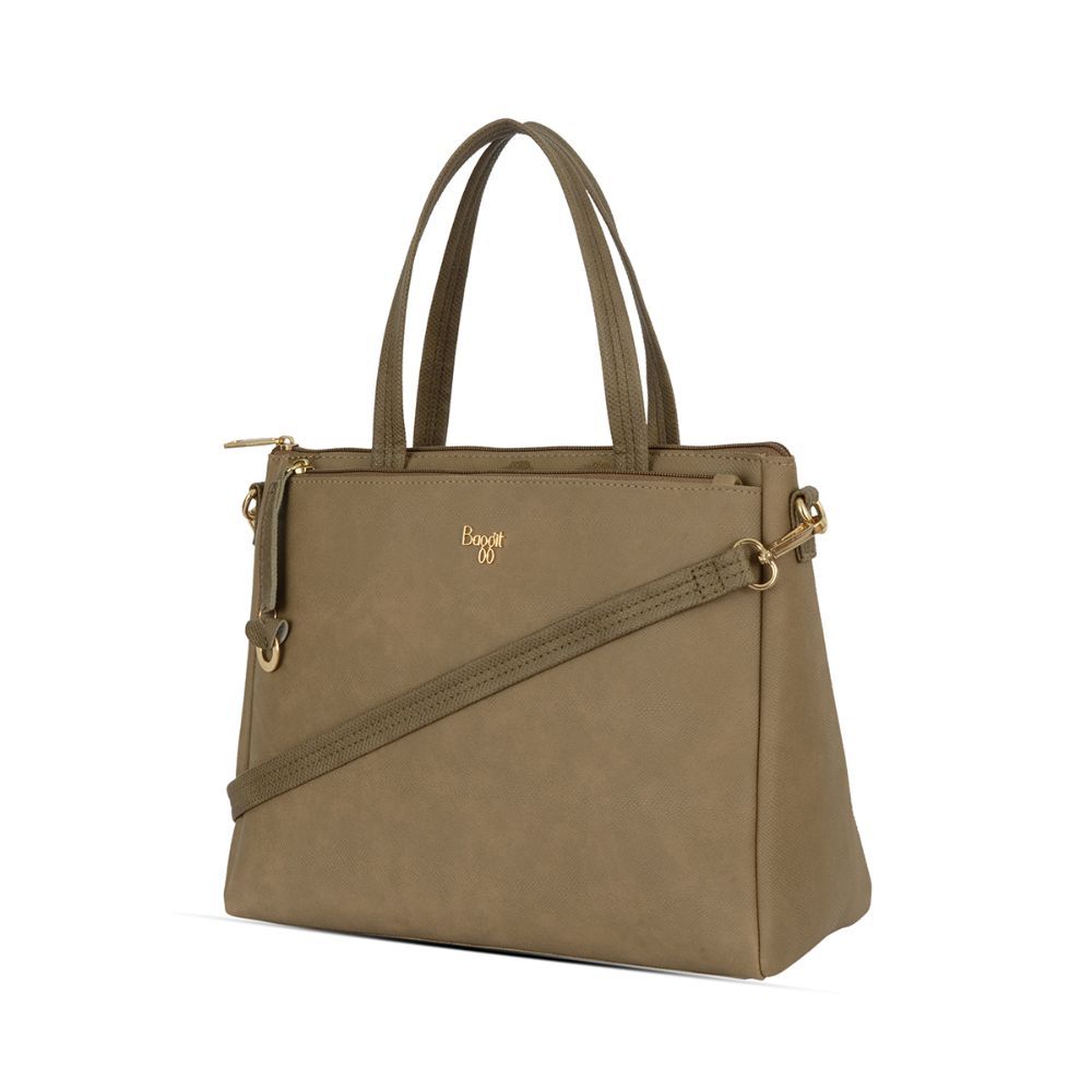Baggit L Judas Trivago 5 Beige Solid Tote Bags Buy Baggit L Judas Trivago 5 Beige Solid Tote