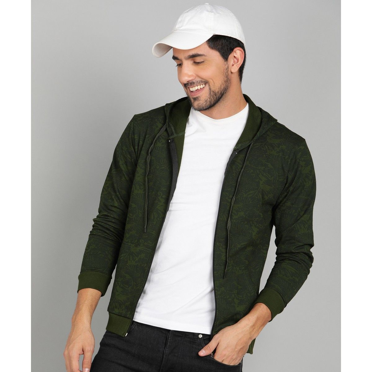 Olive green clearance casual jacket