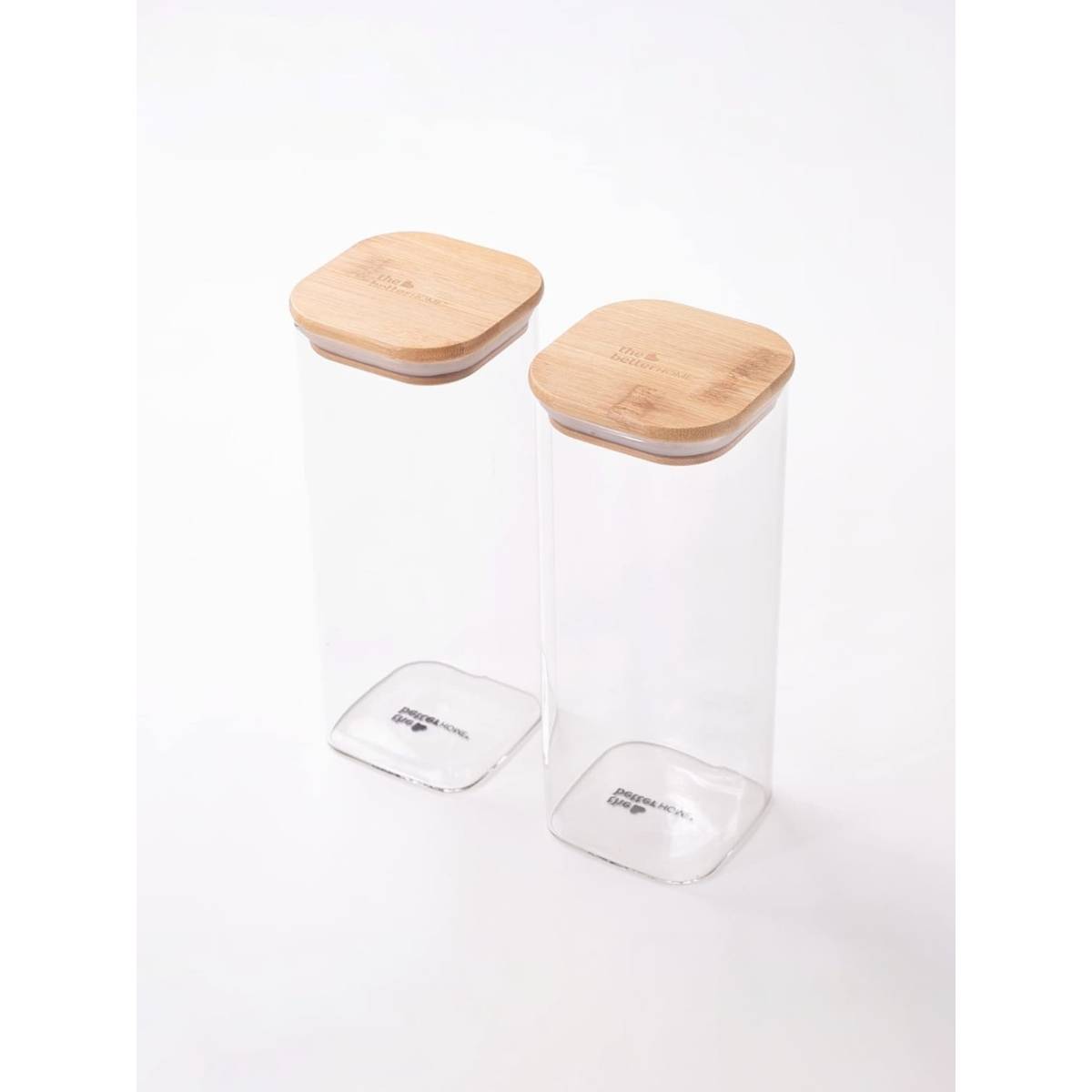the better HOME TBH Rectangle Borosilicate Jar-Pack of 2