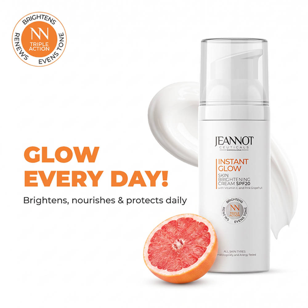 Jeannot Ceuticals Skin Brightening Cream SPF20, Daily Brightening Cream with SPF20 & Vitamin C