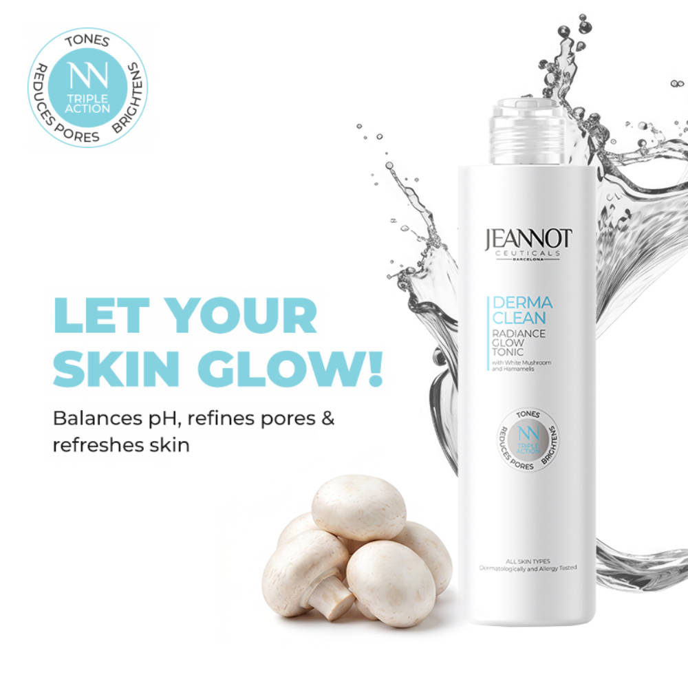Jeannot Ceuticals Radiance Glow Tonic, Pore Tightening & Brightening Toner – All Skin Types