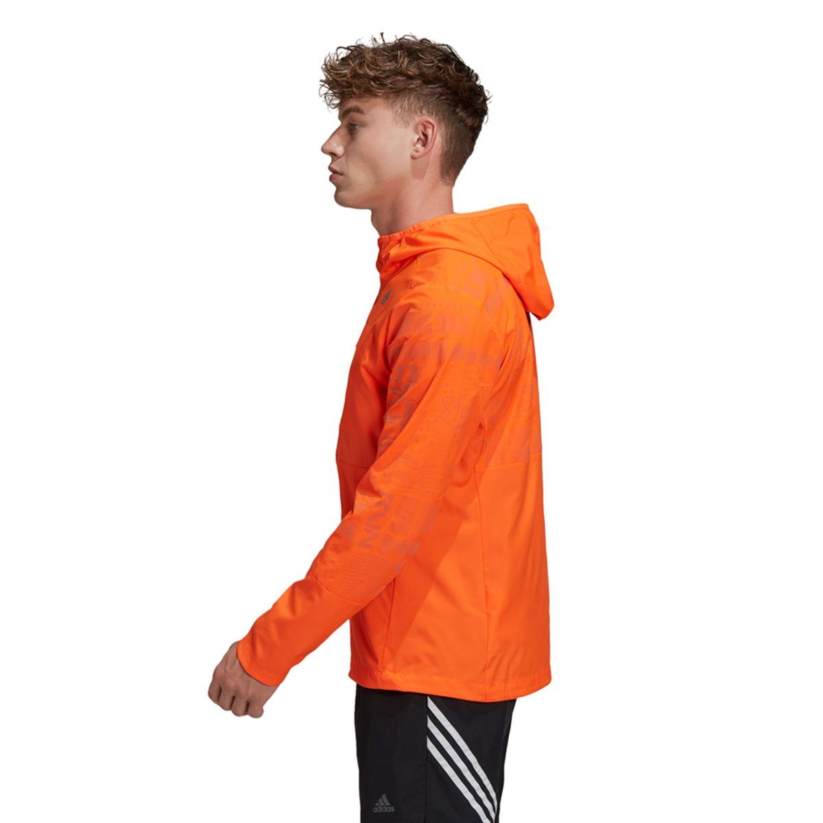 Adidas running jacket cheap orange