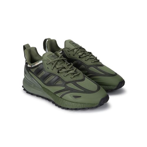 adidas Originals ZX 2K BOOST TRAIL Green Sneakers (UK 4)