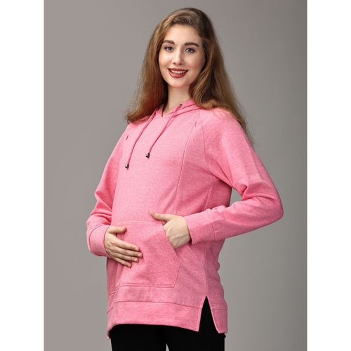 Buy The Mom Store Power Pink Maternity and Nursing Hoodie