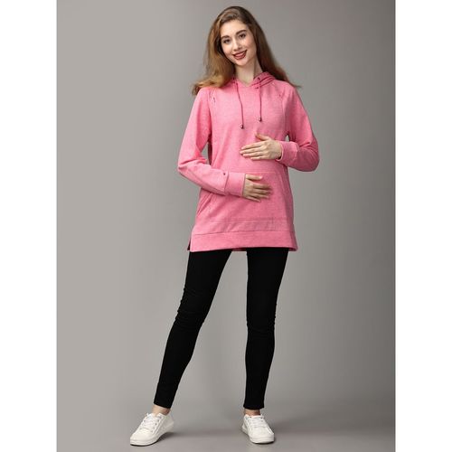 Buy The Mom Store Power Pink Maternity and Nursing Hoodie