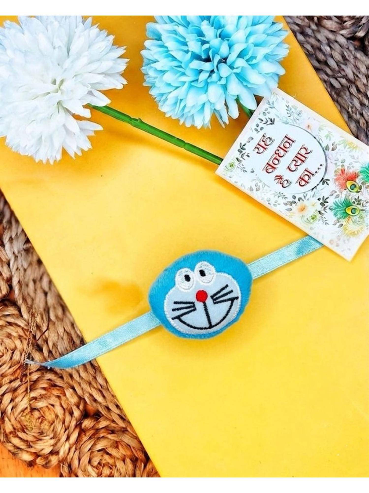 NVR Kids Doremon Design Thread Rakhi