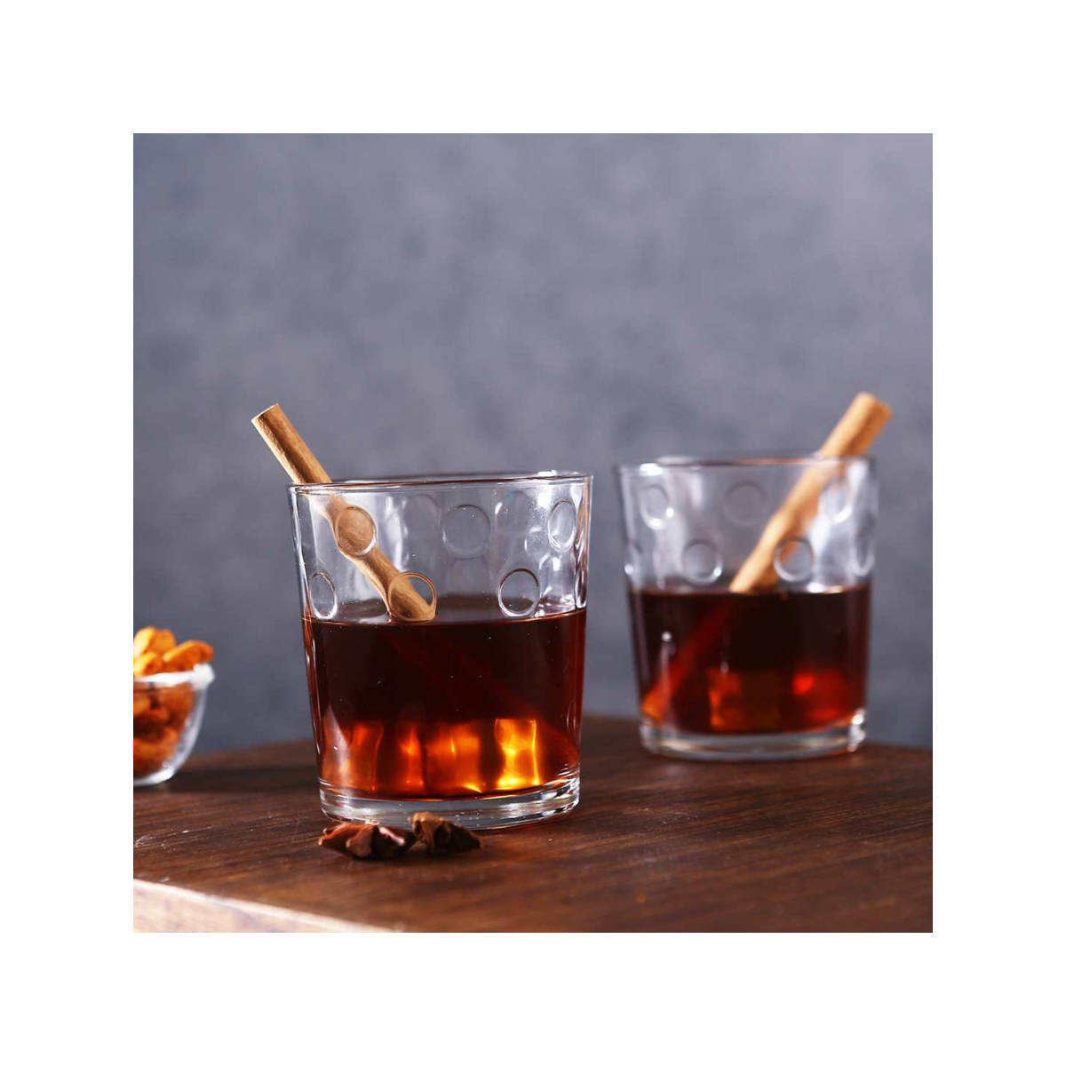 Wonderchef Modena Whiskey Glass Cubes 285 ml, Set of 6