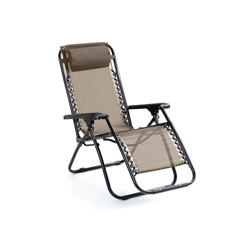 Buy UMAI Recliner Chair Portable Foldable Adjustable Pillow Brown