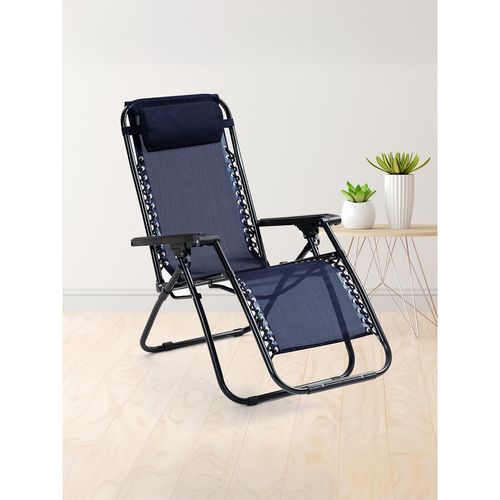 Buy UMAI Recliner Chair Portable Foldable Adjustable Pillow Navy