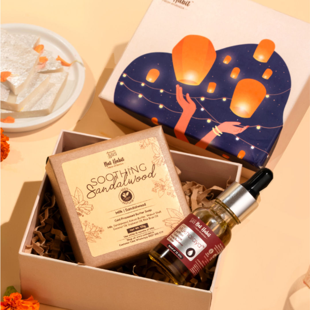 Buy Nat Habit 100 Natural Bath and Body Care Diwali Gift Set Online