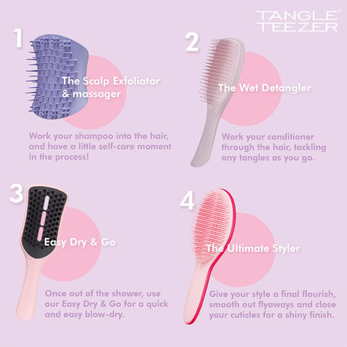 Buy Tangle Teezer The Large Wet Detangler Peach Peach Online