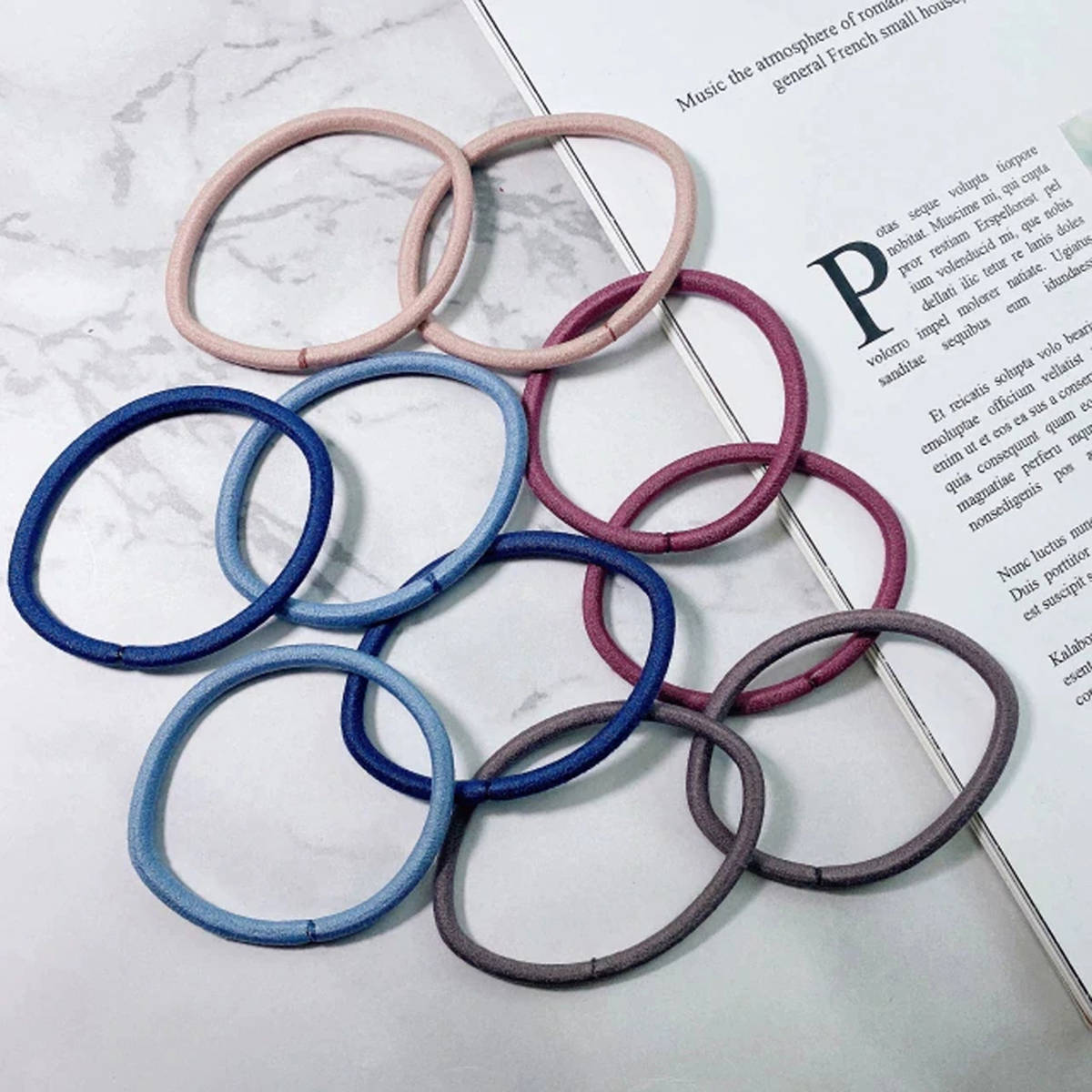 Jewels Galaxy Best Quality Super Elasticity Hair Bands (Pack Of 10)