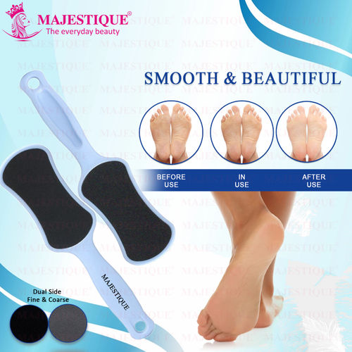 Majestique Foot Scrubber Callus Remover Pedicure Tool for Wet Dry  Feet Color May Vary