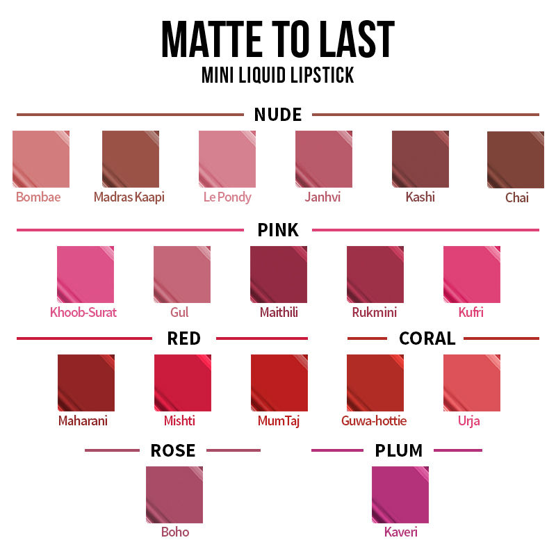 nykaa matte to last mini liquid lipstick