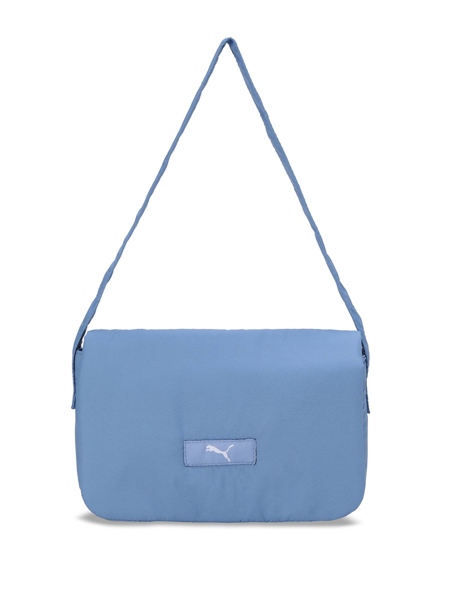 Puma Blue Solid Handheld Bag