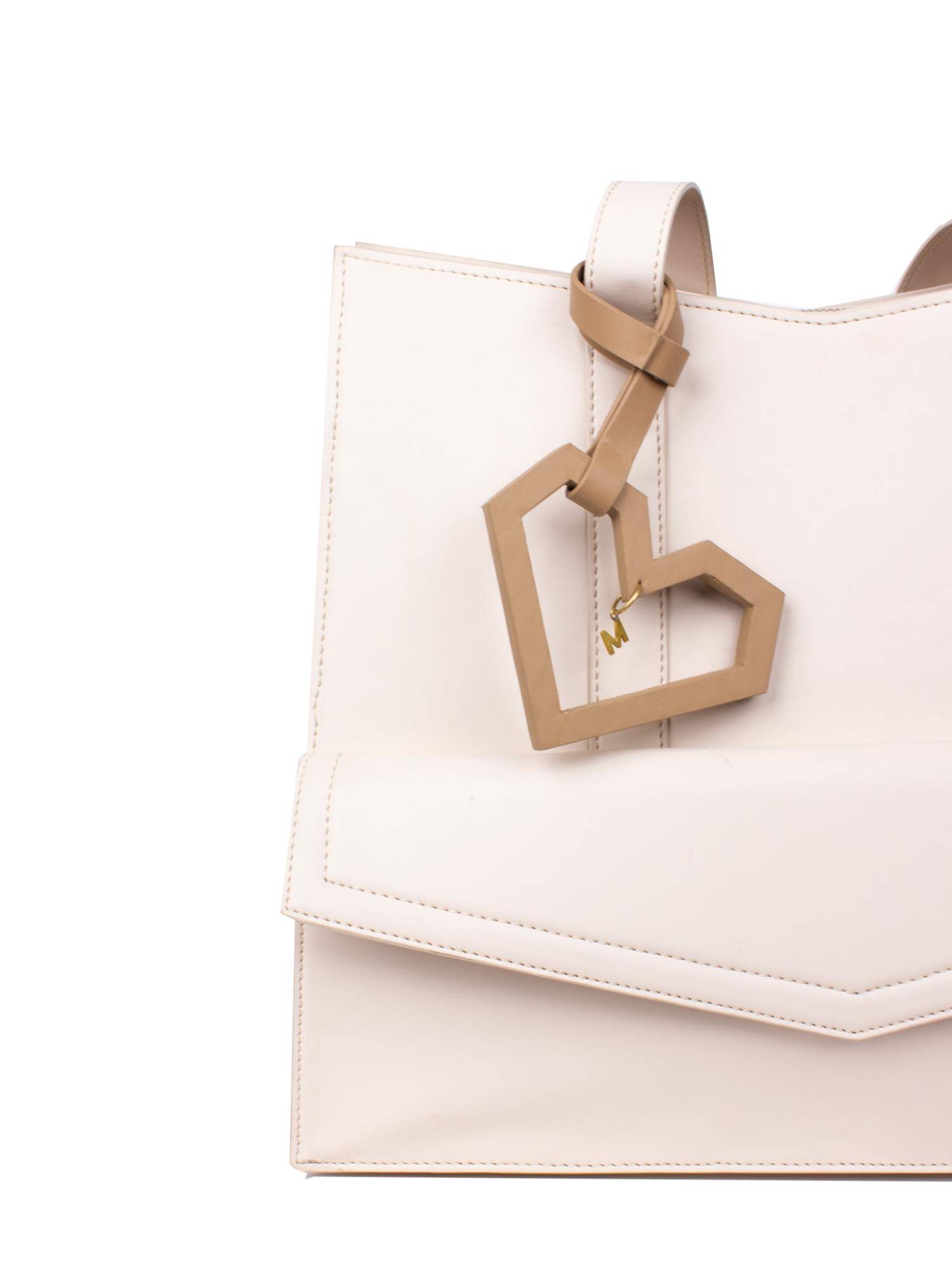 Tann Trim Beige Pu Bags Charms
