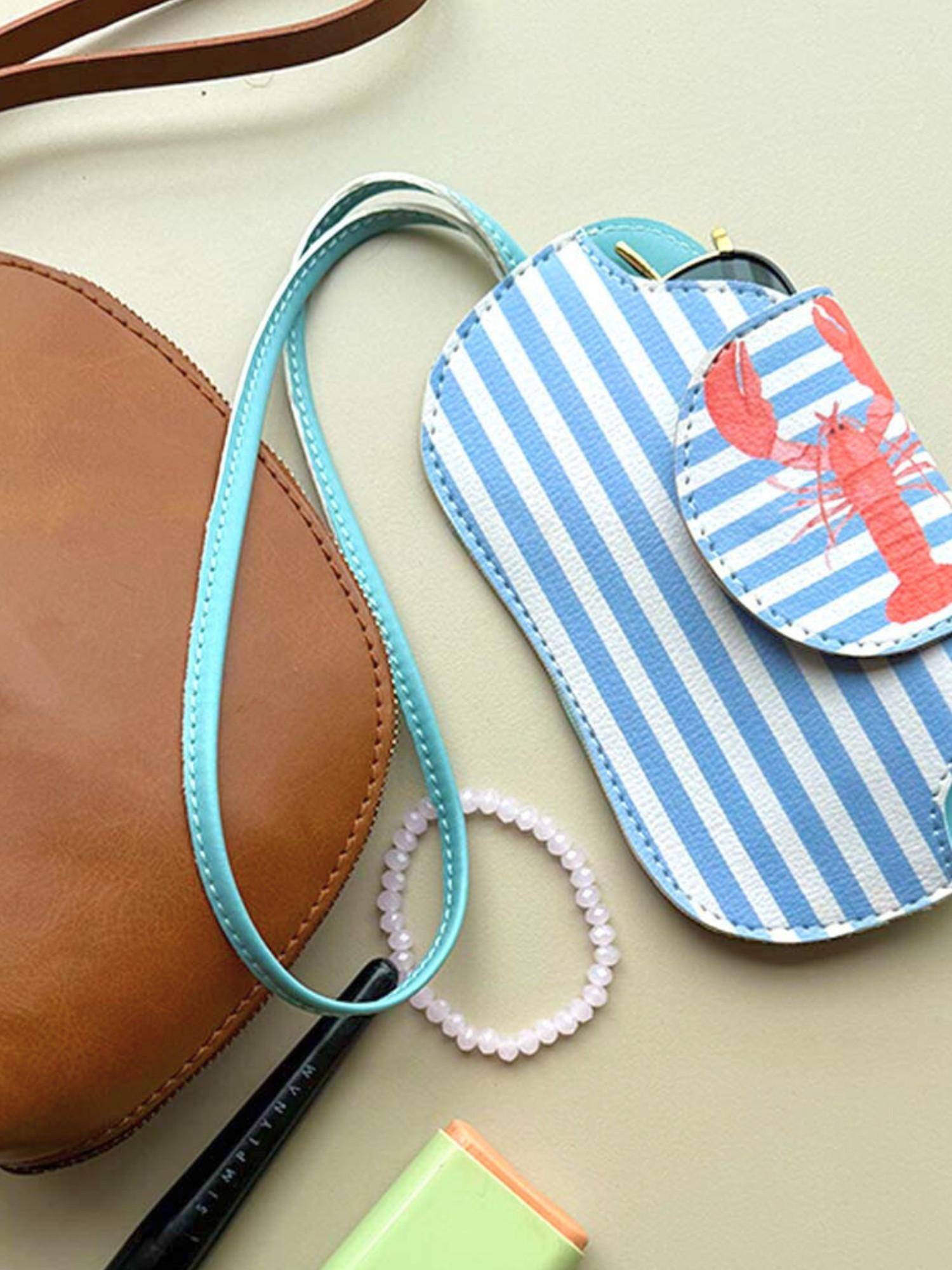 Tann Trim Blue Synthetic Bags Charms