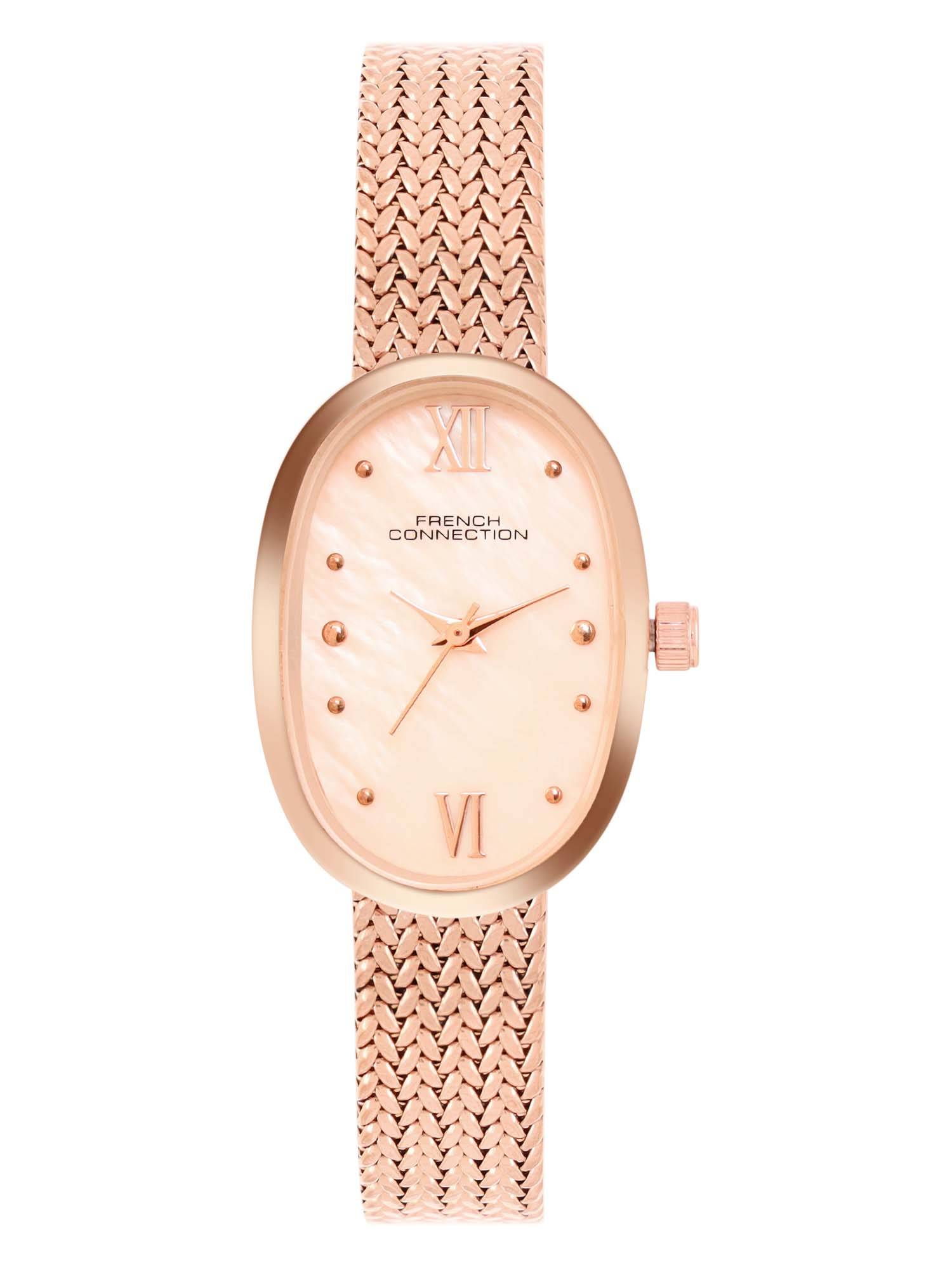 French Connection Women Rose Gold Dial Analog Watch - FCN0126RGM (M)