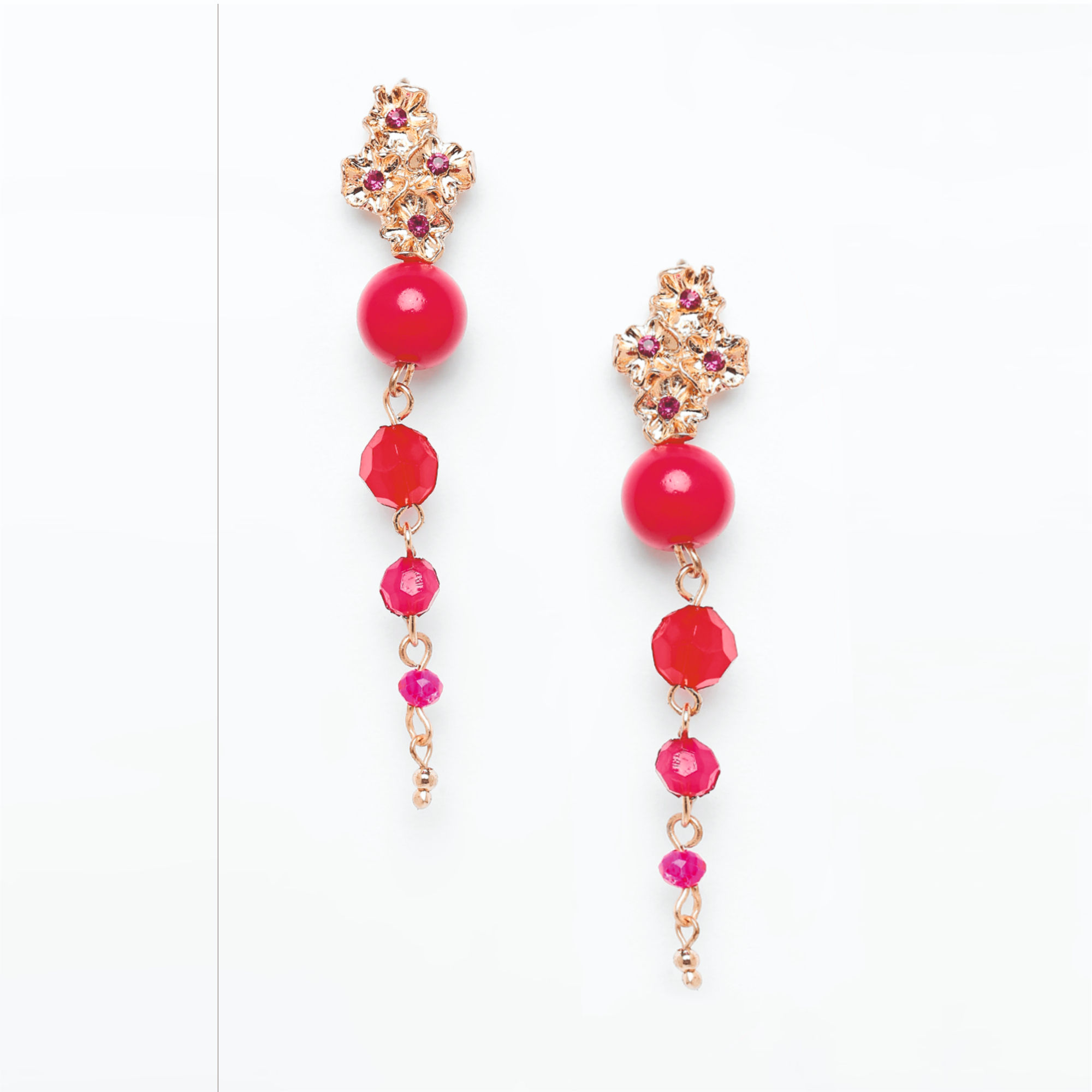 Fuschia seed bead earrings Long fringe ombre earrings Hot pink ethnic  earrings  eBay