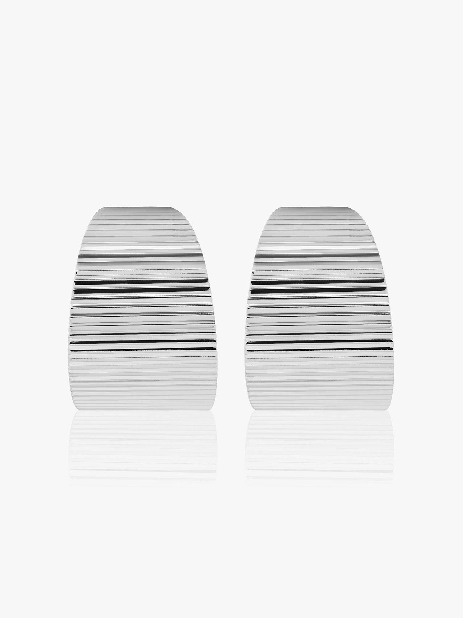 Kazo Silver Alina Circular Hoop Earrings