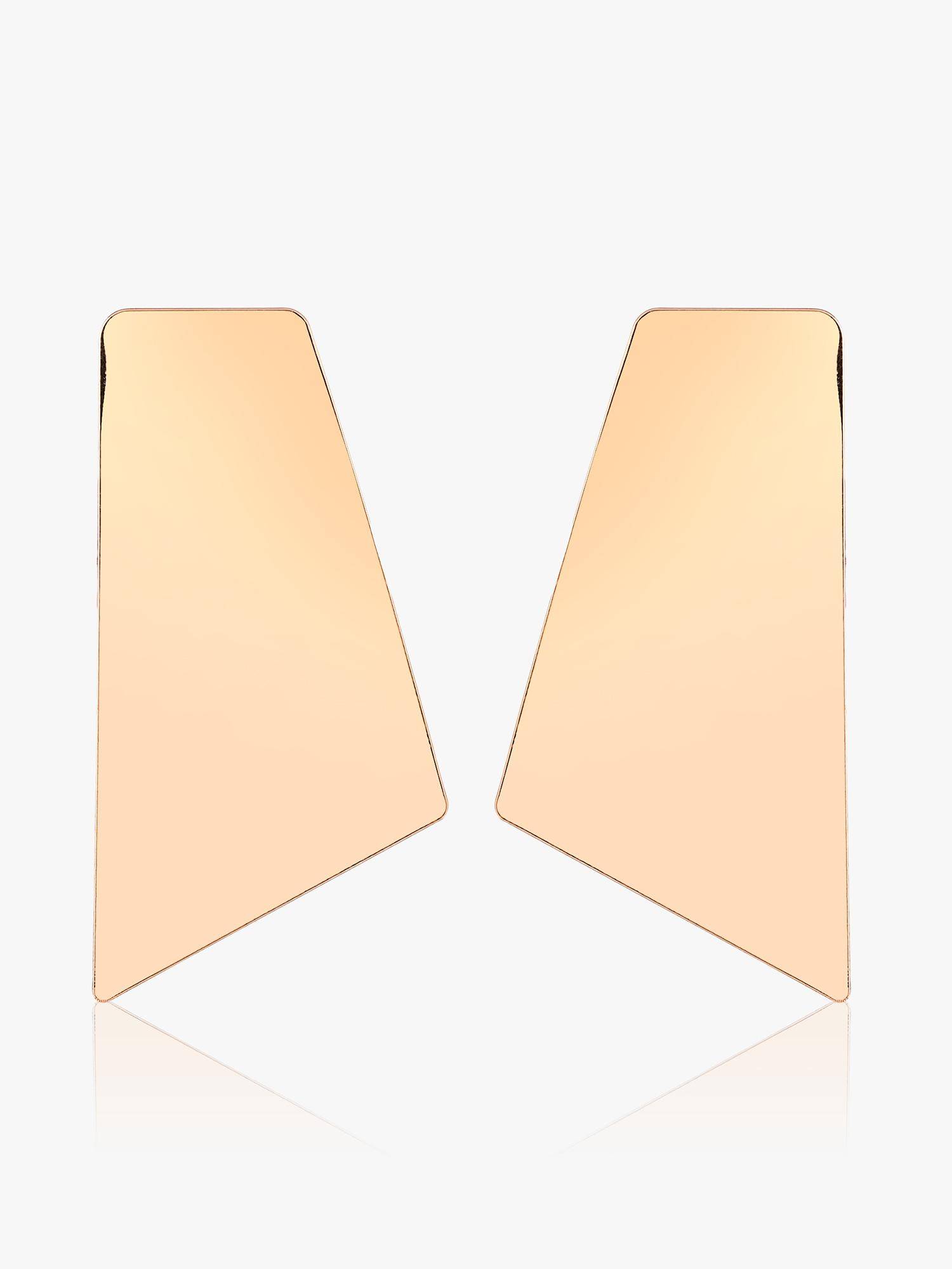 Kazo Gold Prism Edge Statement Earrings