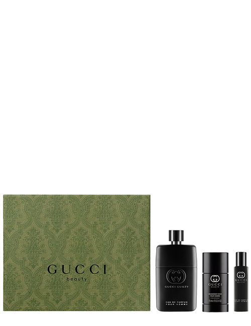 Gucci Guilty Pour Homme Eau De Perfume + Miniature + Deo Stick Gift Set:  Buy Gucci Guilty Pour Homme Eau De Perfume + Miniature + Deo Stick Gift Set  Online at Best