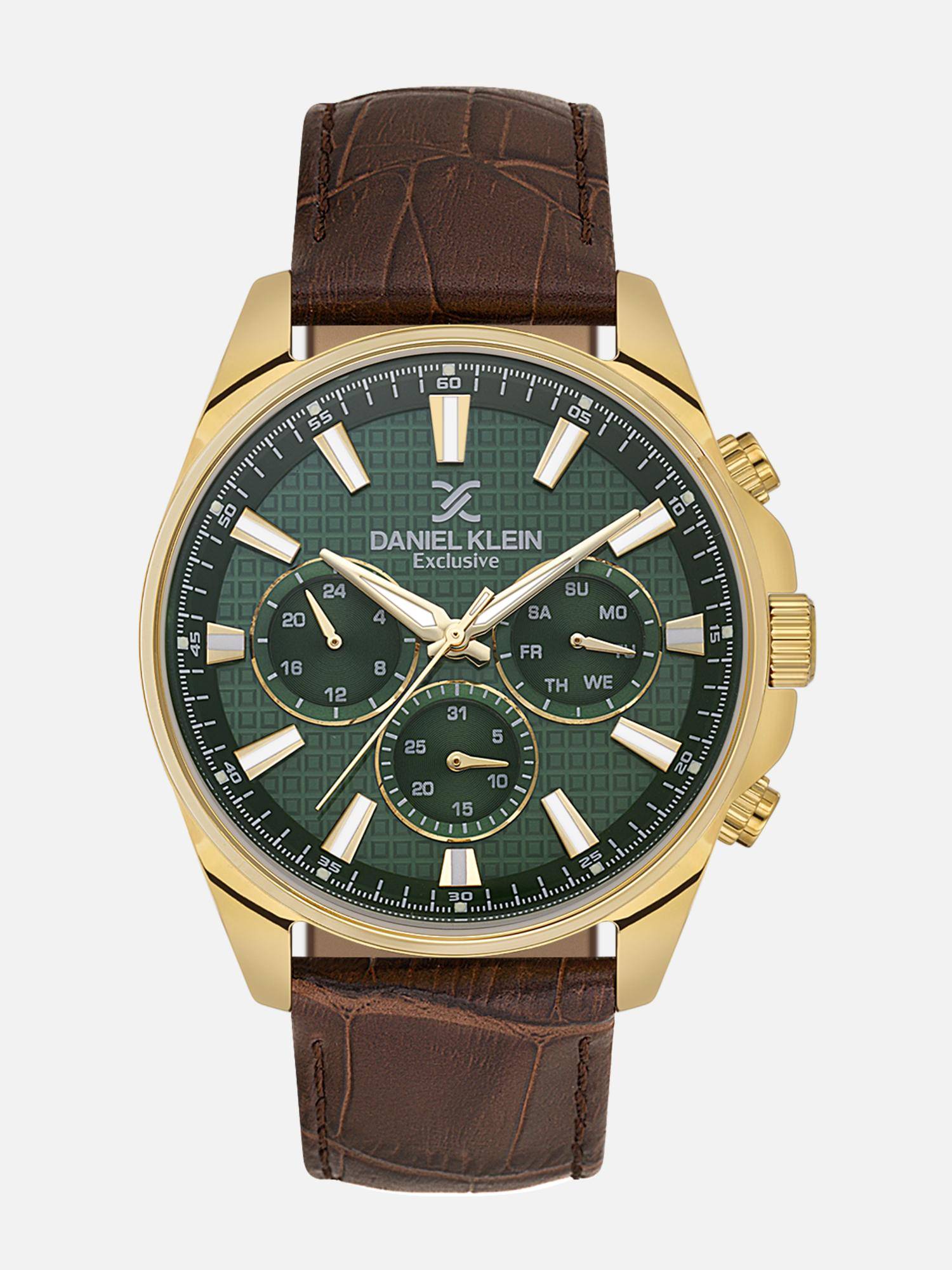Daniel Klein Womens Chronograph Green Dial Watch - DK.1.14239-4 (M)