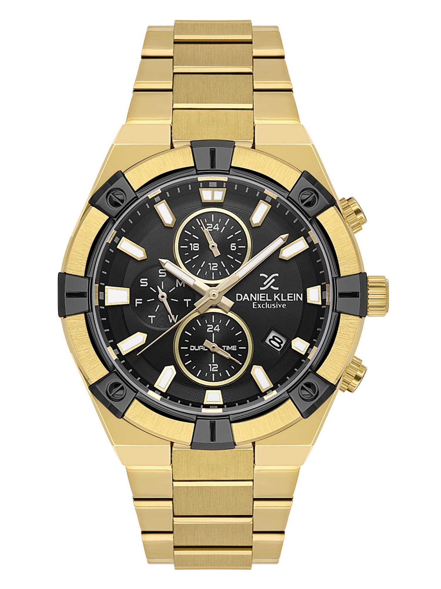Daniel Klein Womens Chronograph Black Dial Watch - DK.1.14242-4 (M)