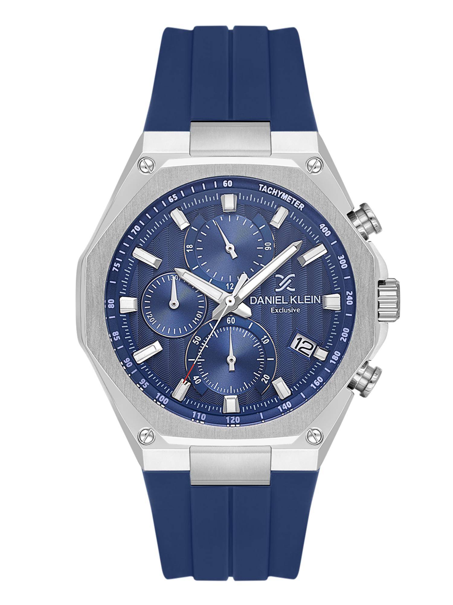 Daniel Klein Womens Chronograph Blue Dial Watch - DK.1.14258-3 (M)