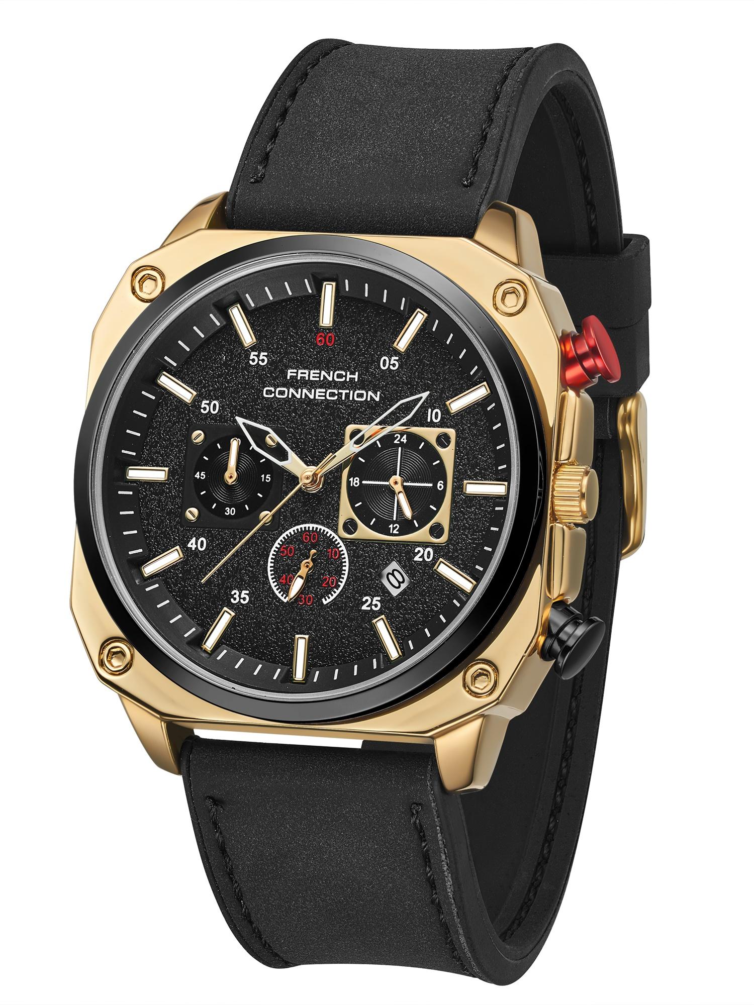Buy French Connection Chronexis Mens Black Multi-Function