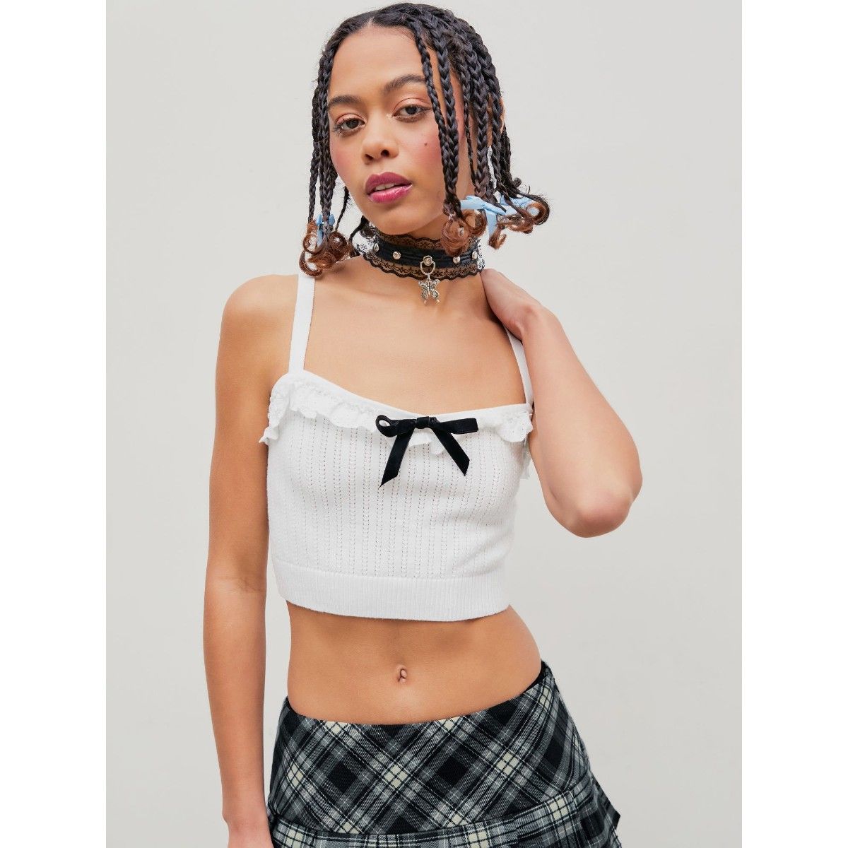 トップス shirt docking frill cuffs knit CD WILLFULLY official web store（ウィルフリーコウシキツウハン