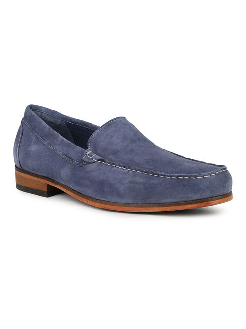 Buy ATESBER Men Navy Blue Casual Slip Ons Loafers Online