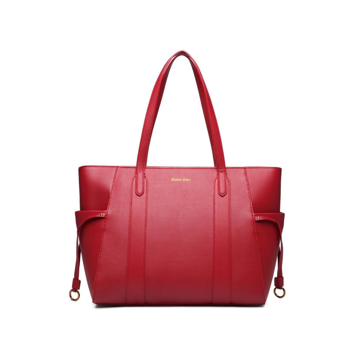 Diana Korr Maroon Solid Faux Leather Handbag Buy Diana Korr Maroon