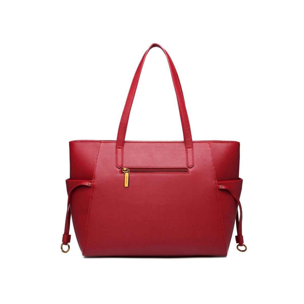 Diana Korr Maroon Solid Faux Leather Handbag Buy Diana Korr Maroon