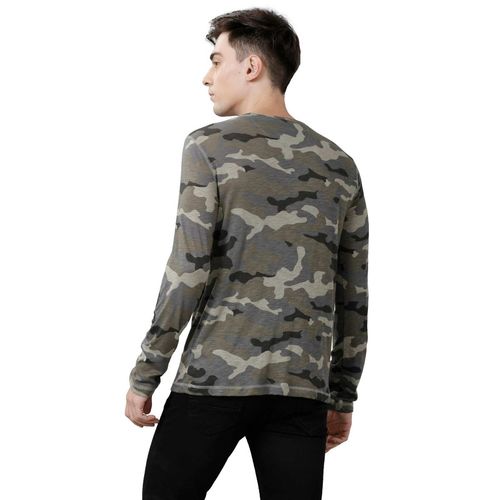 Buy CP BRO Men Cotton Printed Full Sleeve Slim Fit Henley Neck