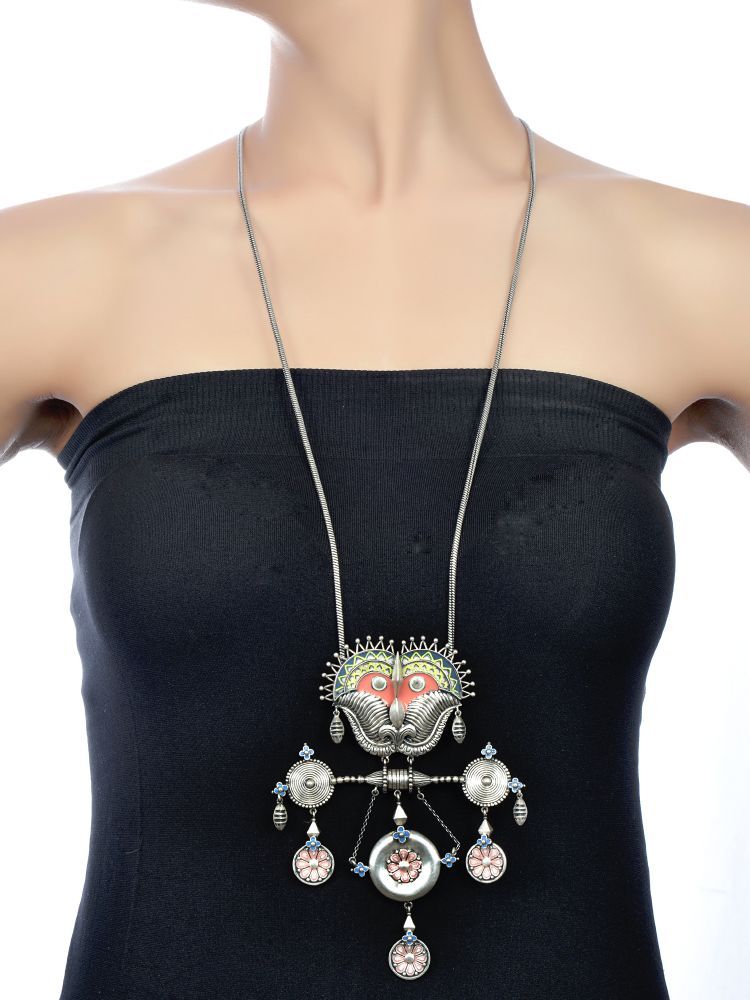 Tribe Amrapali Chandrika Kirti Mukha Pendant: Buy Tribe Amrapali ...