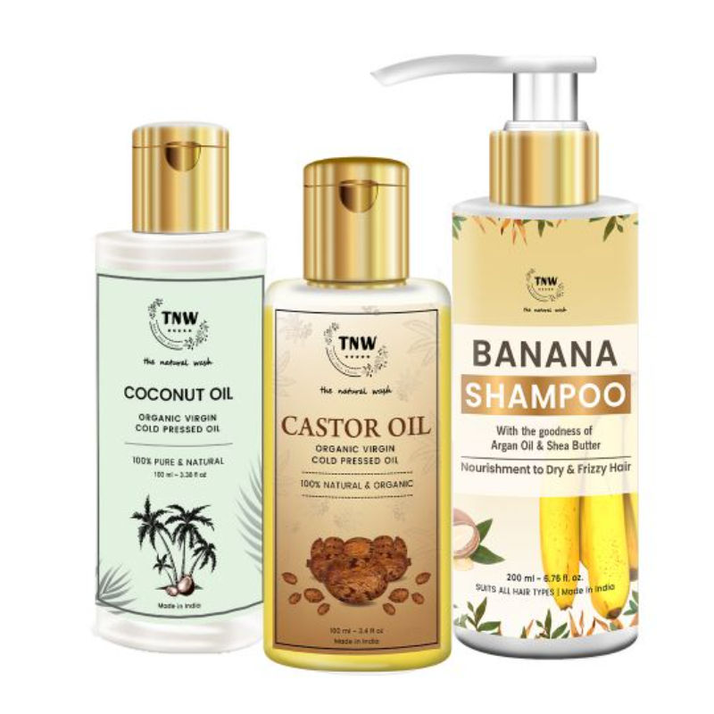 TNW The Natural Wash Castor Oil + Coconut Oil + Banana Shampoo