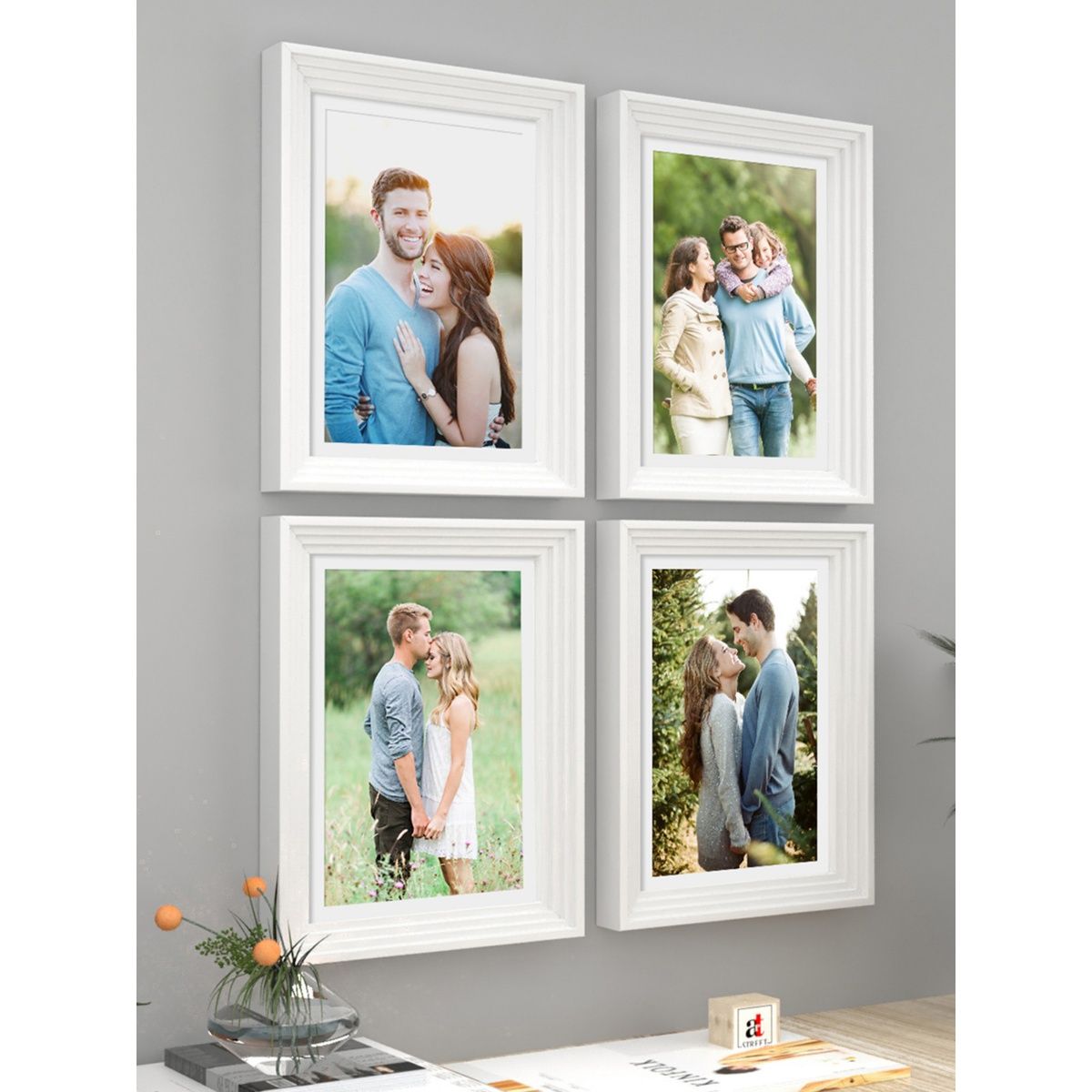 Art Street Picture Frames Set of 4 Wall Mounted Photo Frame (Size 8 x