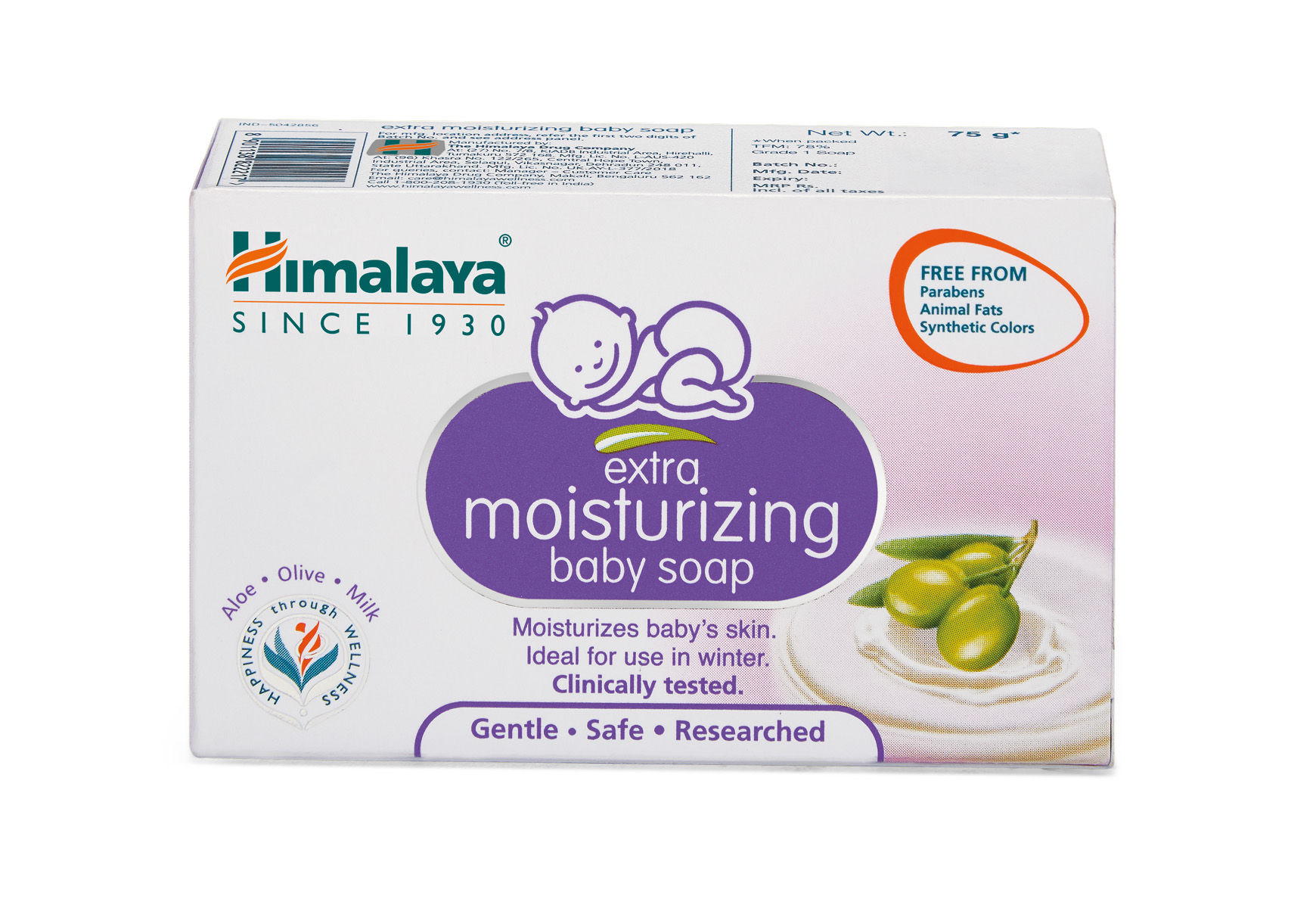 himalaya baby milk soap