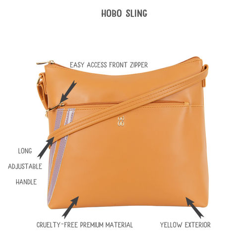 Baggit Women's Sling Bag (Yellow) : : Fashion