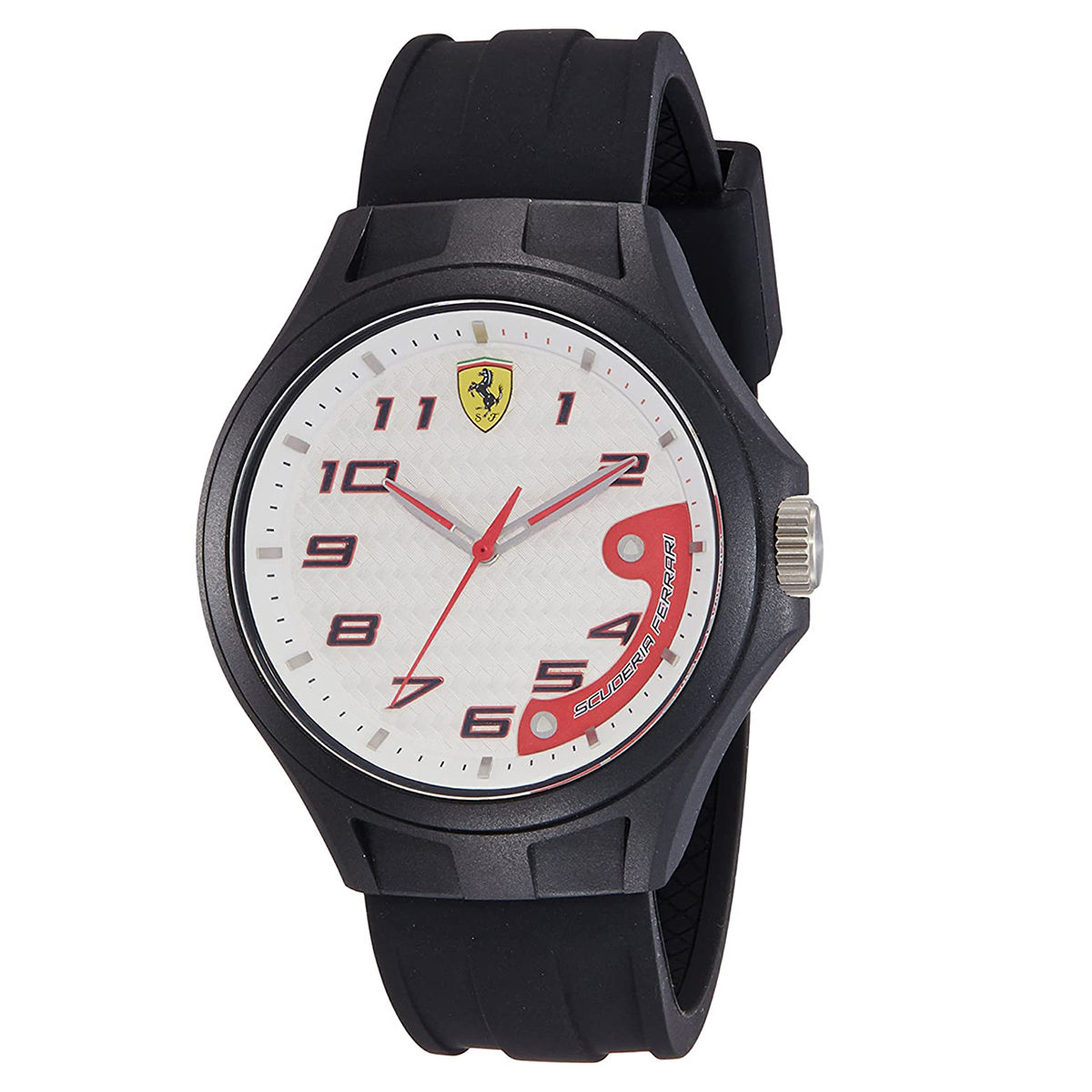 Scuderia Ferrari Lap Time 0830289 White Dial Analog Watch For Men Buy