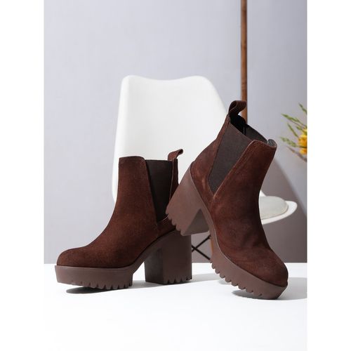 Suede Botines Chelsea Marrones Boots Botines Marrones Chelsea Bota