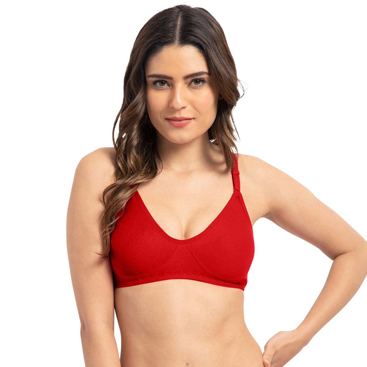 Tweens Full Coverage Black Non-Padded T-Shirt Bra (36C)