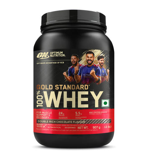 Optimum Nutrition (ON) Gold Standard 100% Whey Protein Powder - Double Rich Chocolate