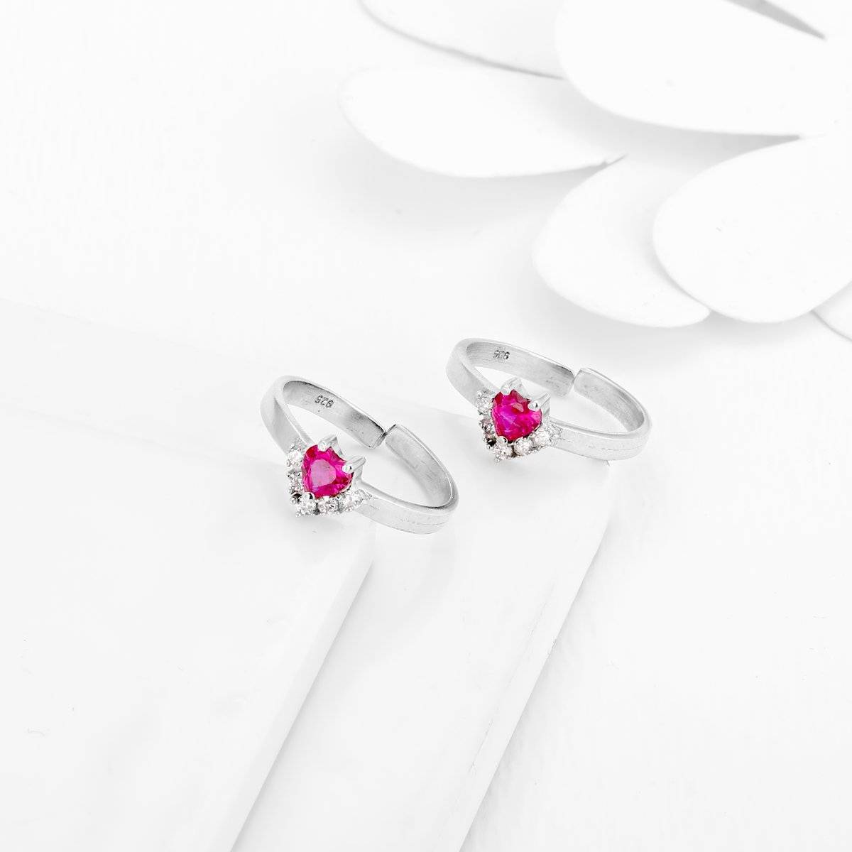 XAYAH Sterling Silver Dainty Toe Rings For Women | 14K Gold Plated Adjustable Heart & Infinity Designs