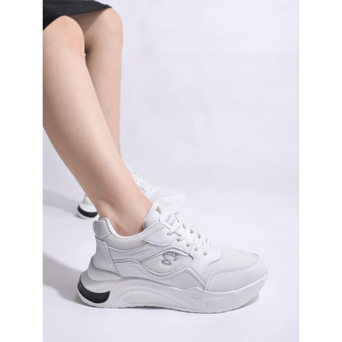 Buy Shoetopia Lace-Up Comfortable White Sports Shoes for Women Online