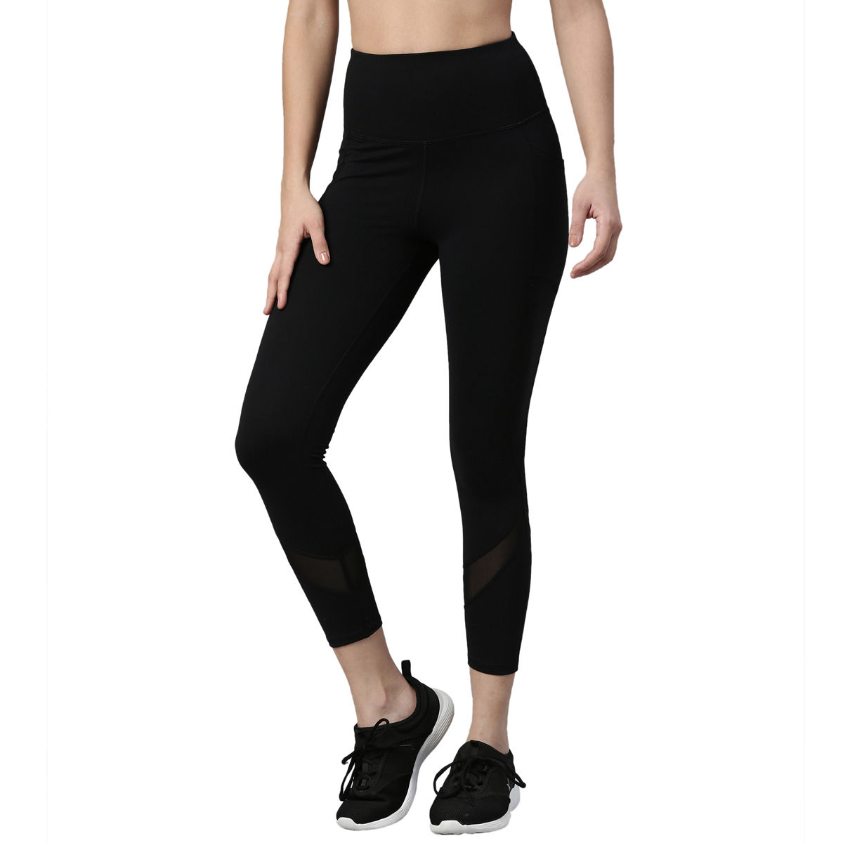 Enamor Dry Fit, High Waist Legging | Seamless Workout Legging With  Perforation For Ventilation For Women | A604 - Charcoal Melange / S